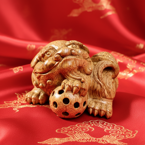 Нематериальное культурное наследие: Резьба по бамбуковому корню ручной работы «Очаровательный лев» - Product Image 5