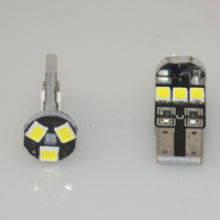 Ampoule LED 12V W5W T10 9 LED 9 SMD 2835 12V blanche pour éclairage intérieur de voiture, éclairage de stationnement pour véhicules