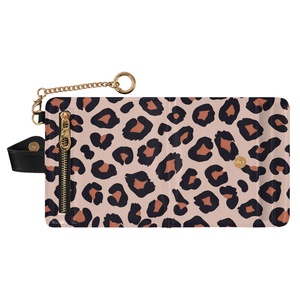 New Design Aloha Hawaii Custom Pink Leopard Print Small Pu Leather Cute <b>RFID</b> <b>Blocking</b> <b>Wallet</b> Card Holder Purse for Lady - Product Image 2