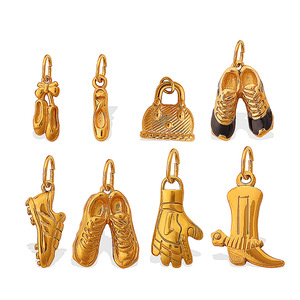 Pendentifs Thème Chaussures et Sacs, Style Vêtements, Tons Dorés, Accessoires Bijoux DIY, Unisexe, Usage Quotidien - Product Image 5