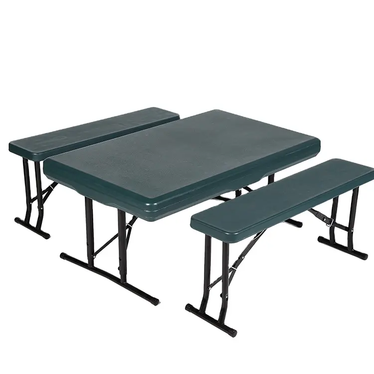 Simple Design Custom Outdoor Furniture, Modern Folding Table With Bench