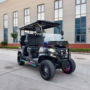 Voiture de golf électrique 48V homologuée route, 4 places, lithium, tout-terrain, rehaussée, pour la chasse, importée d'usine - Product Image 1