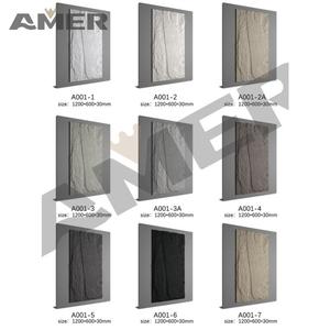 Rongke OEM fábrica al por mayor personalizado PU decorativo Faux roca piedra fibra cemento paneles de pared de hormigón bloque - Product Image 3