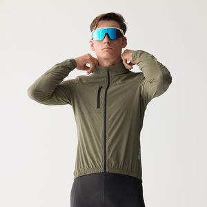 Veste de cyclisme légère pour homme imperméable compressible avec poches-Vêtements de cyclisme personnalisés coupe-vent de vélo de marque privée - Product Image 3