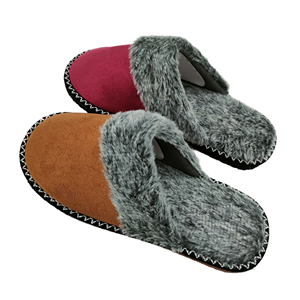 Customizable Chinese Fluffy Bedroom for Winter Non-Slip TPR Outsole Lightweight Closed Toe Sandals for Couples - Product Image 1