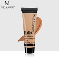 Miss Rose Vegan Foundation Concealer Set Poudre pressée mate imperméable liquide pour peau foncée Hydratant longue durée Blanchissant