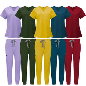 Fabricant d'uniformes hospitaliers Ensemble de soins infirmiers pour médecin chirurgien médical pour unisexe Excellent vêtement de travail en tissu élastique - Product Image 2