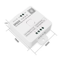 Contrôleur de bande LED à pixels PWM ESann Dimmer Remote SP630E, 4 zones, 2,4 GHz RF RGB CCT, 5V/12V/24V, bande COB, charge maximale 288W, 1 canal