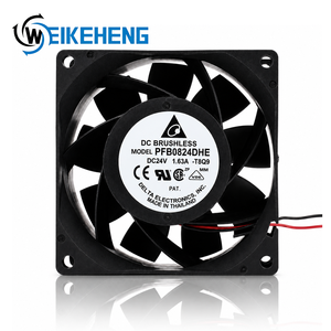 Ventilador de Refrigeración y Ventilación de Flujo Axial de Alta Velocidad Delta DC24V 1.63A AC EC 5V 12V 48V 8CM 8038 80X80X38MM PFB0824DHE para Inversores - Product Image 1