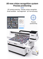 Impresora UV Plana 1413 con Cabezal I3200, Tinta UV Automática, 1 Año de Garantía, Mini Impresora para Carcasas de Teléfono