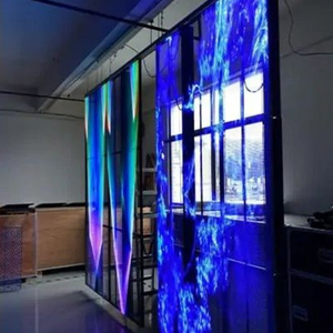 Pantalla LED Transparente de Alta Luminosidad para Cortinas Inteligentes, Pantalla LED Profesional Delgada para Publicidad en Exteriores - Product Image 2