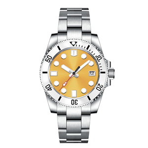Montre de plongée mécanique automatique 40 mm avec mouvement NH35, étanche 10 ATM, en acier inoxydable, luxe, sans logo, OEM, montre-bracelet pour homme - Product Image 4