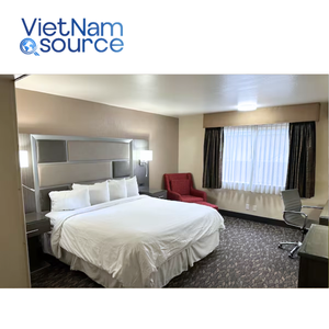 Cadre de lit moderne King Design Ensembles de chambre à coucher d'hôtel Vente en gros CaseGoods pour le marché américain OEM ODM Exclusif pour les lits en bois Red Roof Inn - Product Image 3