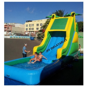 Tobogan Inflable De Palmeras Con Piscina Para <span class=keywords><strong>La</strong></span> Diversion Del Verano - Product Image 1