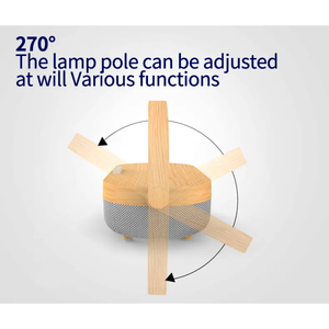 Ánh Sáng Ban Đêm Ấm Áp 360 Âm Bass Mạnh Mẽ 5000MAh Bt 5.0 LED Bảng Bàn Đèn Với Qi Sạc Không Dây 10W 3 Trong 1 Loa Không Dây - Product Image 5