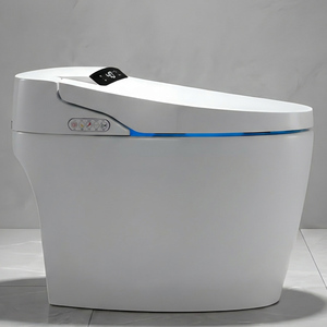 Toilette intelligente haut de gamme sans réservoir avec capteur au pied, chasse d'eau automatique, siège de bidet chauffant, lumière de nuit LED, pour salle de bain et hygiène. - Product Image 3