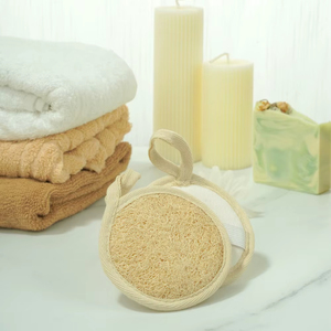 EN STOCK LOOFAH 100% biodégradable compostable naturel Luffa éponge de bain végétalien nettoyant pour le visage et exfoliant corporel Offre Spéciale - Product Image 2
