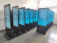 43 55 65 pouces 4K intérieur kiosque interactif LCD affichage numérique moniteur support de sol écran tactile panneau écran d'affichage publicitaire