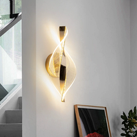 Lámpara de Pared LED Acrílica Moderna de Lujo Ligero para Dormitorio, Sala de Estar, Fondo de TV, Pasillo y Estudio