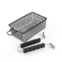 Outils et accessoires pour barbecue, panier à légumes antiadhésif portable, grille de cuisson en fil métallique pour le camping en plein air