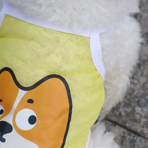 Gilet en maille pour chien, motif animal de dessin animé, respirant et frais pour l'été, pour petits et moyens chiens, Bichon Frise Corgi - Product Image 4