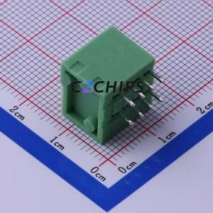 KF141R-2.54-4P Spring Terminal Block Bent Lead Through Hole,P=2.54mm Connector 2.54mm 4P 4 2A - Product Image 2