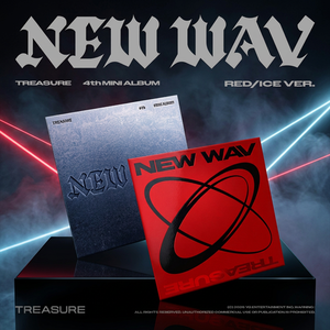 TREASURE 4º MINI ÁLBUM [NEW WAV] VERSIÓN ROJA/VERSIÓN ICE Álbum Oficial de Kpop Coreano en CD - Product Image 5