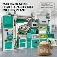 Machine de décorticage de riz intégrée avec déstonneur et polisseur, usine de décorticage de paddy à grande échelle, équipement commercial de mouture de céréales