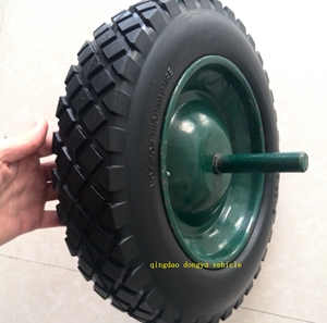 350 Roue libre plate <span class=keywords><strong>de</strong></span> <span class=keywords><strong>brouette</strong></span> <span class=keywords><strong>de</strong></span> <span class=keywords><strong>pneu</strong></span> sans gonflable - Product Image 5