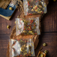 Thé aux chrysanthèmes et aux graines de cassia, mélange de tisanes bienfaisantes avec chèvrefeuille et baies de goji