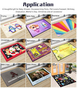 דלת מותאם אישית doormat doormat הדלת מותאמת אישית פנים חיצונית פנים פנים פנים פנים מותאם אישית עמיד למים - Product Image 4