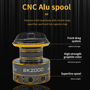 Câu cá Reel điện Carbon phanh hệ thống quay câu cá Reel cho nước mặn Trọng lượng nhẹ - Product Image 4