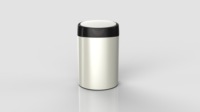 Poubelle en acier inoxydable super moderne de 1.5 l, fournitures de bureau, poubelle automatique