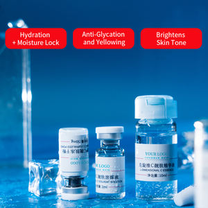 Fabrika özel etiket parlatma Anti sararma kaybolur Melanin <span class=keywords><strong>L</strong></span> askorbik asit <span class=keywords><strong>C</strong></span> vitamini dondurularak kurutulmuş Serum seti - Product Image 2