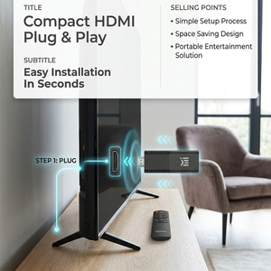 Vetek Mistick USB <b>TV</b> Stick Android <b>TV</b> with Voice <b>Remote</b> and Android 9.0 - Product Image 3
