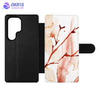 Étui portefeuille en cuir PU vierge personnalisable par sublimation pour Galaxy S26 FE avec porte-cartes pour Galaxy S26 / S26 Ultra