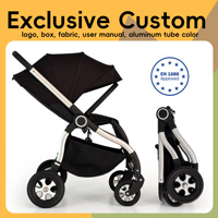 Poussette compacte 3-en-1 OEM Landleopard Tiger, système de voyage pliable, siège réversible bidirectionnel réglable pour bébé, sécurité garantie