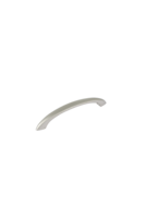 Poignée élégante et moderne en alliage de zinc nickel mat, courbée et fine, 128 mm, pour tiroirs de cuisine et de chambre, haute qualité, OEM