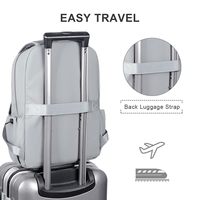 Versatile Waterproof Portable Unisex Large 14 Inch Laptop Backpack USB Port Business Travel Rucksack Casual Daypack Letter