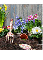 Set Alat Kebun 3-Piece untuk Dewasa dengan Sekop, Garpu, Gunting Pangkas, Gagang Baja, Konstruksi Logam Tahan Lama untuk Berkebun di Luar Ruangan