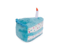Vente chaude Fête D'anniversaire Personnalisé En Peluche Chien Jouet Joyeux Anniversaire Gâteau Grinçant Pet En Peluche Jouets