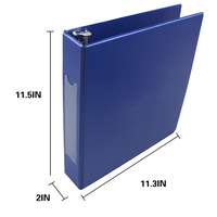 Großhandel Custom Leder Office Folder Kunststoff PVC 1 Zoll 2 Zoll 3 Zoll D Ring und runde Schule A3 A4 Ring Binder Buch mit Logo
