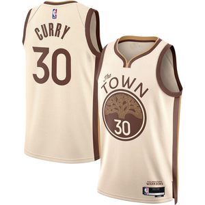 โกลเด้น สเตท วอร์ริเออร์ส เคอร์รี 30 ทัน ซิตี้ เอดิชั่น สวิงแมนเสื้อเจอร์ซีย์เด็กชาย ชุดบาสเก็ตบอลเด็ก ระบายความชื้นได้ดี - Product Image 1
