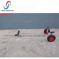 Meilleure vente Longueur réglable Jet Ski Bateau Remorque quantité minimale de commande bas Revêtement en poudre Noir Galvanisé Bateau de pêche Dolly Motomarines Sentiers