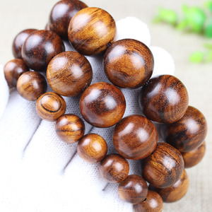 Indonesian Rosewood <b>Bracelet</b> 8/20mm Tiger Skin Pattern Single Strand 108 Beads Unisex Religious Ceremony Jewelry - Product Image 2