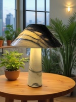 Nouvelle lampe de table en marbre naturel de style Wabi-Sabi vintage sans abat-jour pour salon, chambre à coucher, bureau