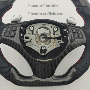 Volante Deportivo de Cuero Perforado y Fibra de Carbono para BMW Serie 3 E90 E91 E92 E93, Producto Popular - Product Image 5