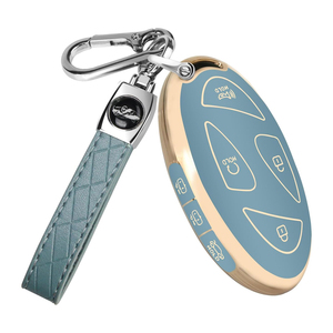 Funda para llave de coche con borde dorado, superventas transfronteriza, exquisito <span class=keywords><strong>llavero</strong></span> colgante para <span class=keywords><strong>Hyundai</strong></span>, el más vendido en Amazon - Product Image 3
