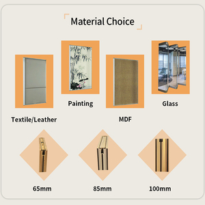 Cloisons de séparation murales coulissantes pliables modernes pour bureaux, cloisons amovibles, panneaux de séparation mobiles commerciaux insonorisés - Product Image 6