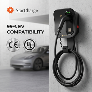 Starcharge Artemis CE UL 7kW 11kW 22kW IP65 Coque PC+ASA Contrôle à distance par application intelligente Station de recharge AC pour véhicules électriques de type 2 à usage domestique - Product Image 1